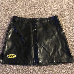 Leather skirt